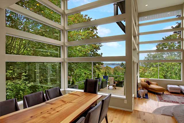 contemporary windows with view
